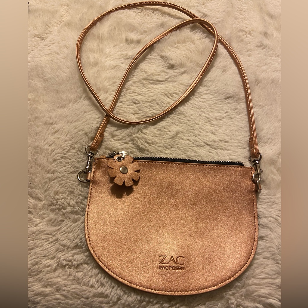 Zac Zac Posen Celia For Bloomingdale’s Rose Gold Crossbody Bag